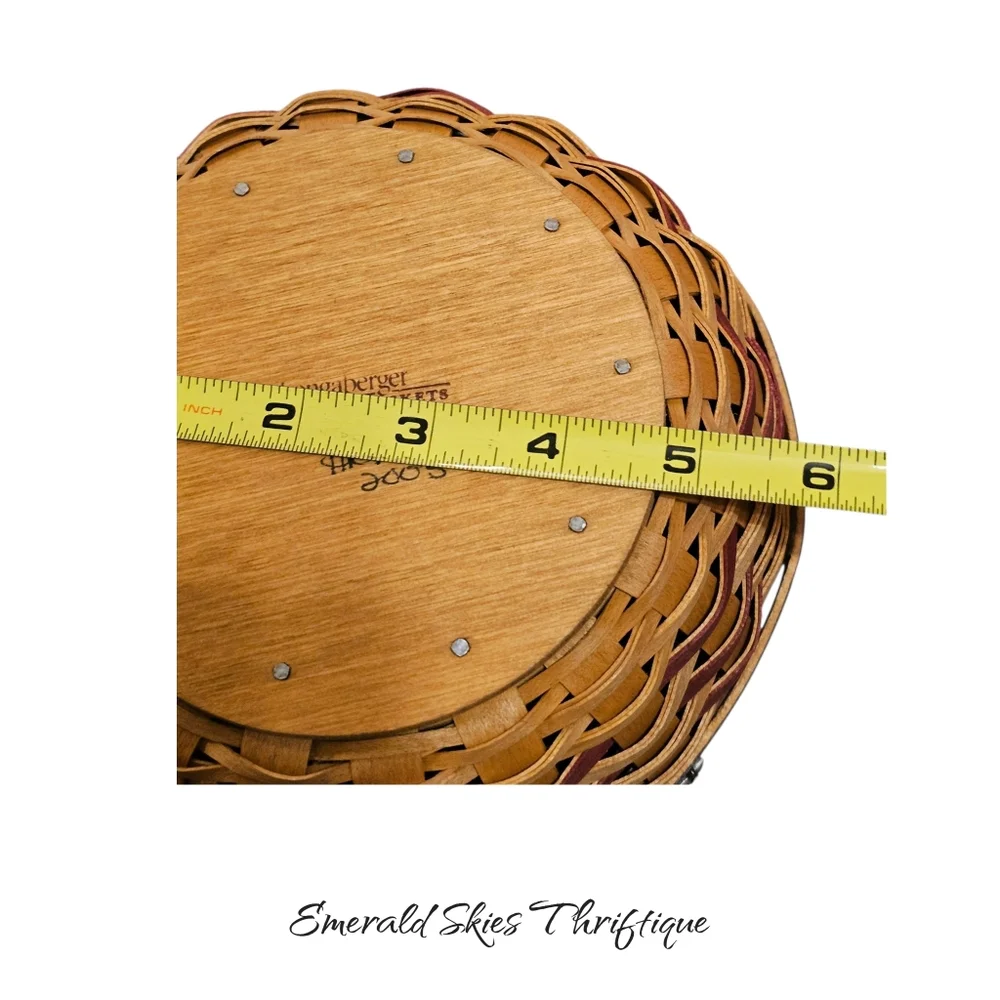 Longaberger‎ 2005 Inaugural Basket with Lid, Liner & Protector.